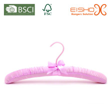Розовый атлас Мягкие вешалки для одежды (MR012)